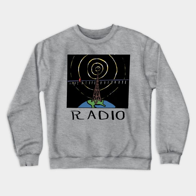 Radio Crewneck Sweatshirt by KColeman